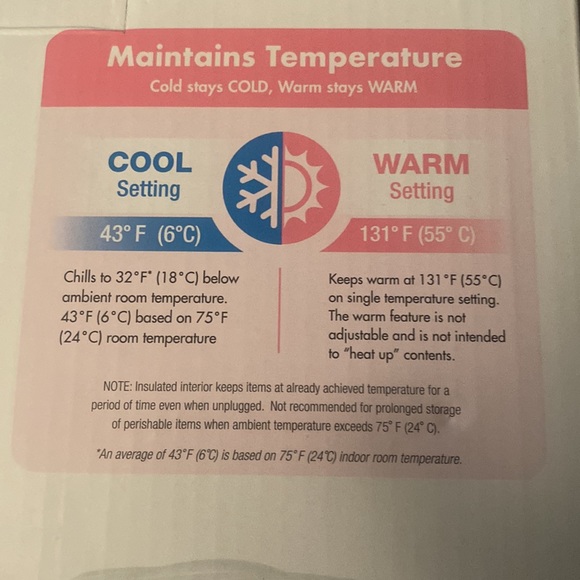 Brand New Mini Refrigerator and/or Warmer with a flip of a button!! - Picture 14 of 17